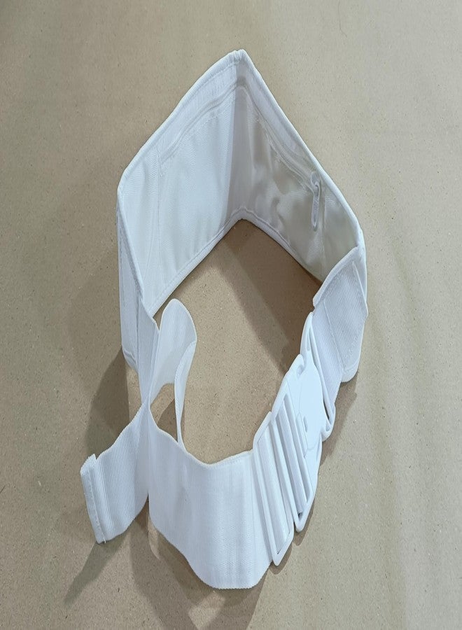 NAZNEEN Ahram Belt with 2 Pockets for Hajj & Umrah, Men and Women White - Image 2